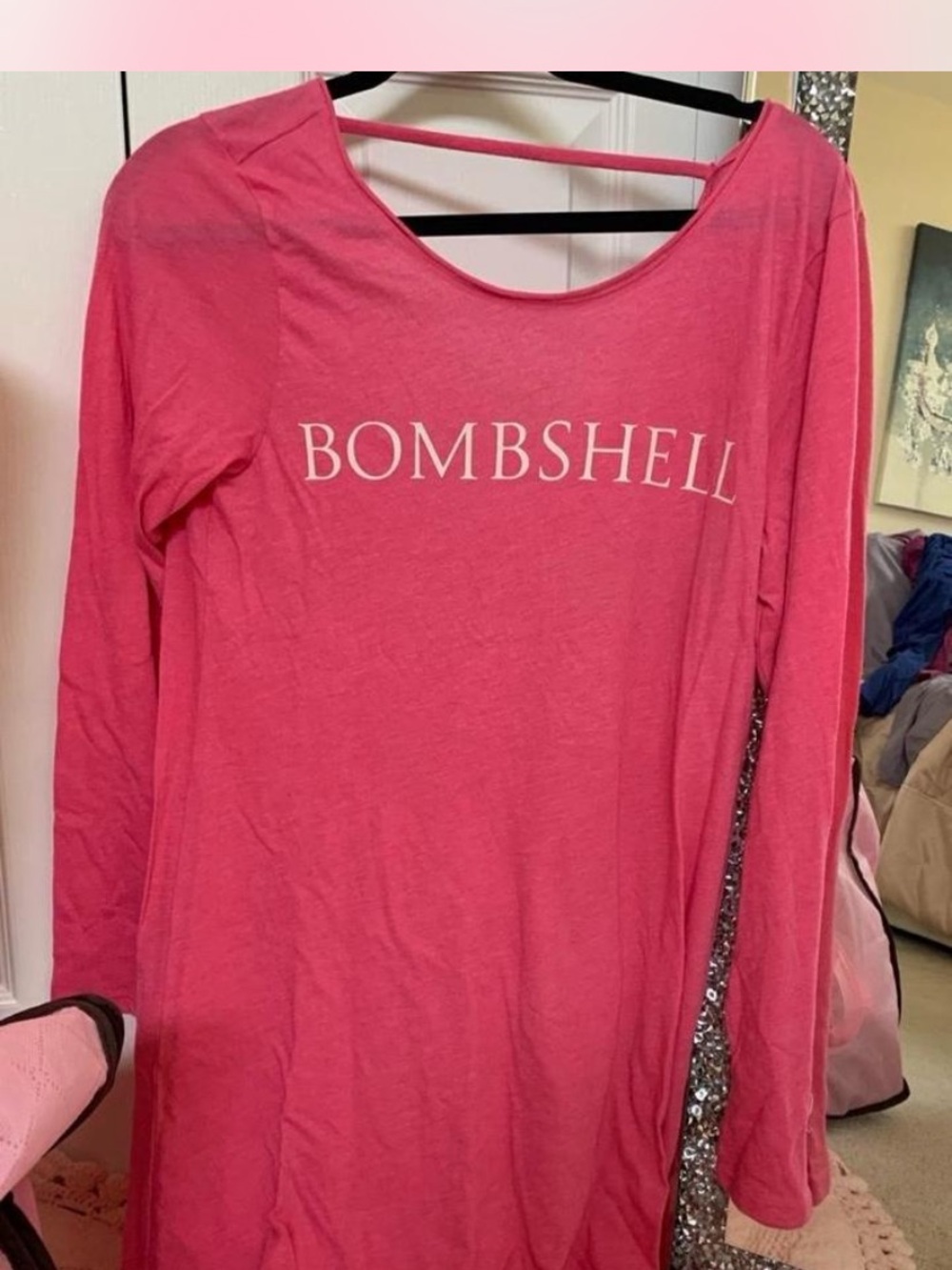 Victoria’s Secret bombshell night gown.